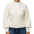 Maglione bianco a collo alto da donna Swish Jeans, Abbigliamento Donna, SKU c811000124, Immagine 0